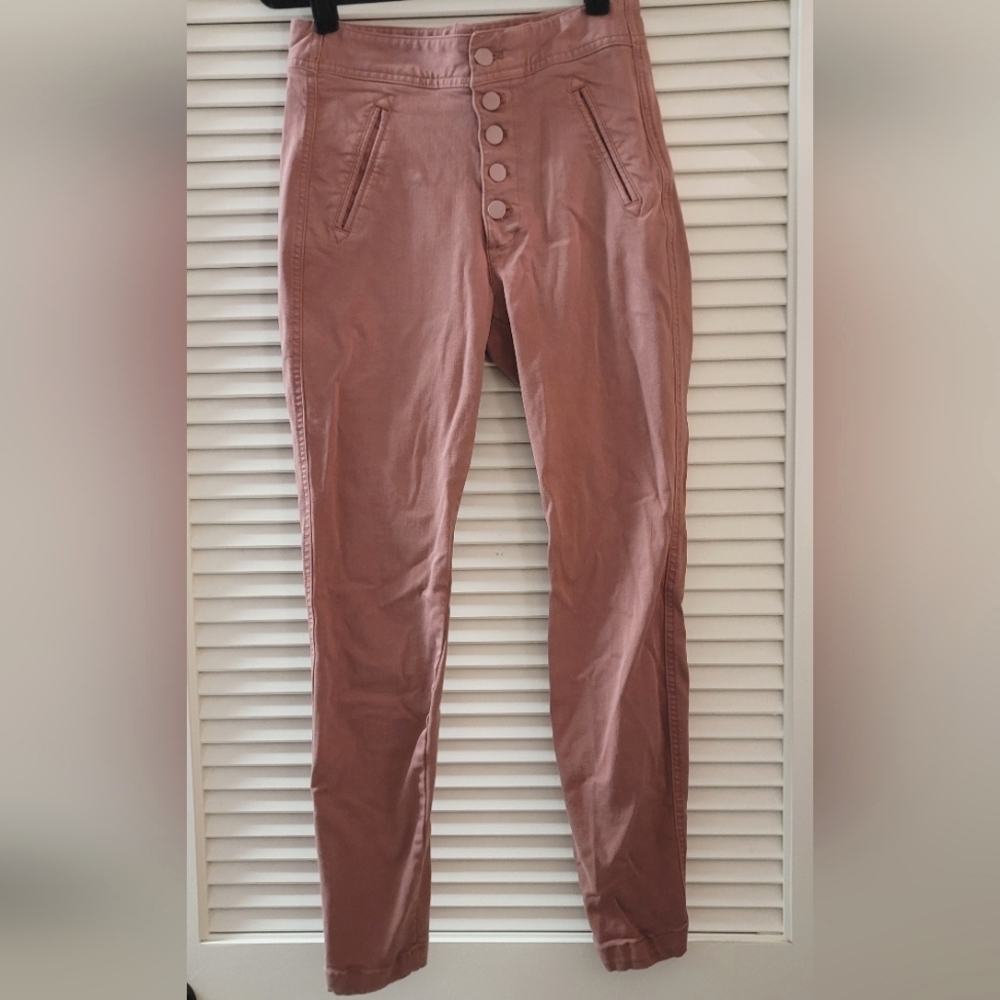 Gap - Pink Button Fly Skinny Leggings Pants